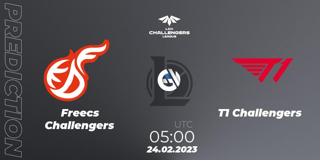 Freecs Challengers - T1 Challengers: ennuste. 24.02.2023 at 05:00, LoL, LCK Challengers League 2023 Spring