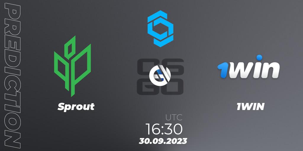 Sprout - 1WIN: ennuste. 30.09.2023 at 16:30, Counter-Strike (CS2), CCT East Europe Series #2