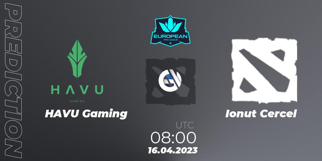 HAVU Gaming - Ionut Cercel: ennuste. 22.04.2023 at 08:03, Dota 2, European Pro League Season 8
