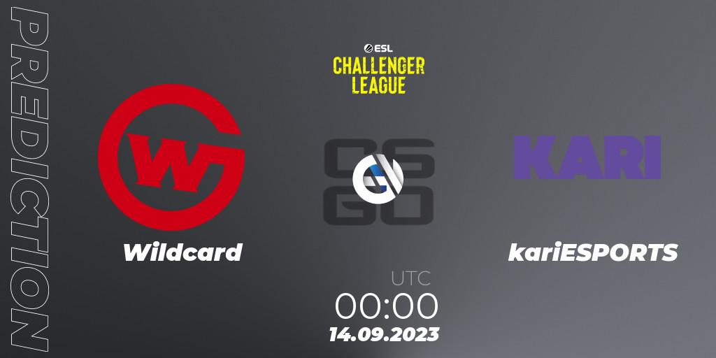 Wildcard - kariESPORTS: ennuste. 14.09.2023 at 00:00, Counter-Strike (CS2), ESL Challenger League Season 46: North America