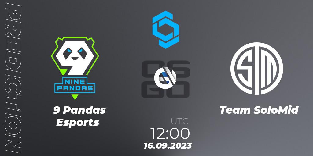 9 Pandas Esports - Team SoloMid: ennuste. 16.09.2023 at 12:10, Counter-Strike (CS2), CCT East Europe Series #2