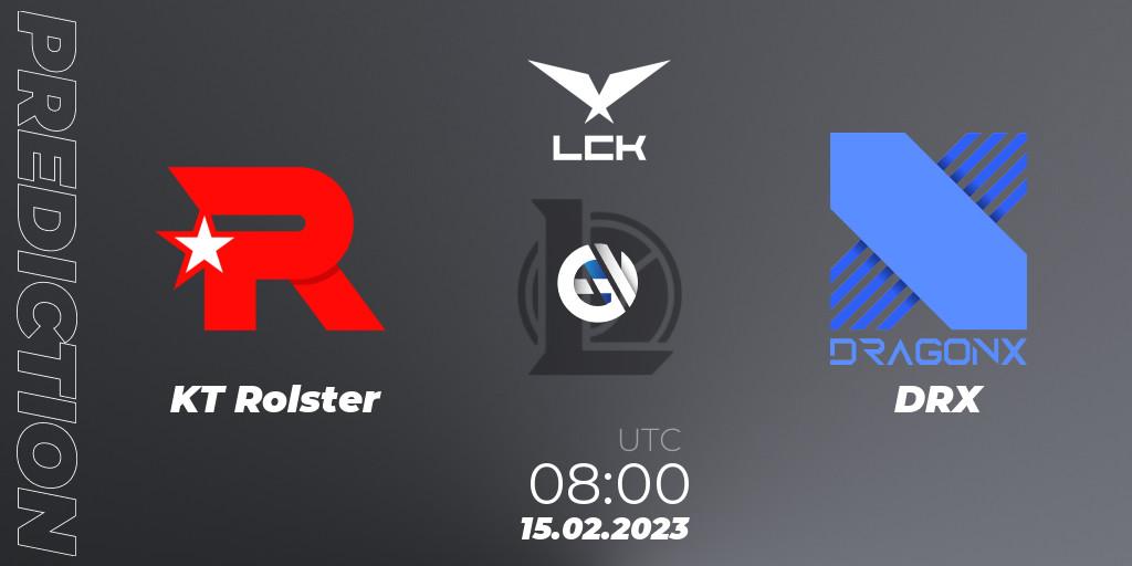 KT Rolster - DRX: ennuste. 15.02.23, LoL, LCK Spring 2023 - Group Stage