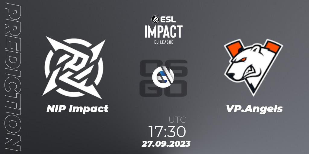 NIP Impact - VP.Angels: ennuste. 28.09.2023 at 15:00, Counter-Strike (CS2), ESL Impact League Season 4: European Division
