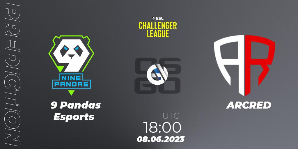 9 Pandas Esports - ARCRED: ennuste. 08.06.2023 at 18:30, Counter-Strike (CS2), ESL Challenger League Season 45 Europe Relegation