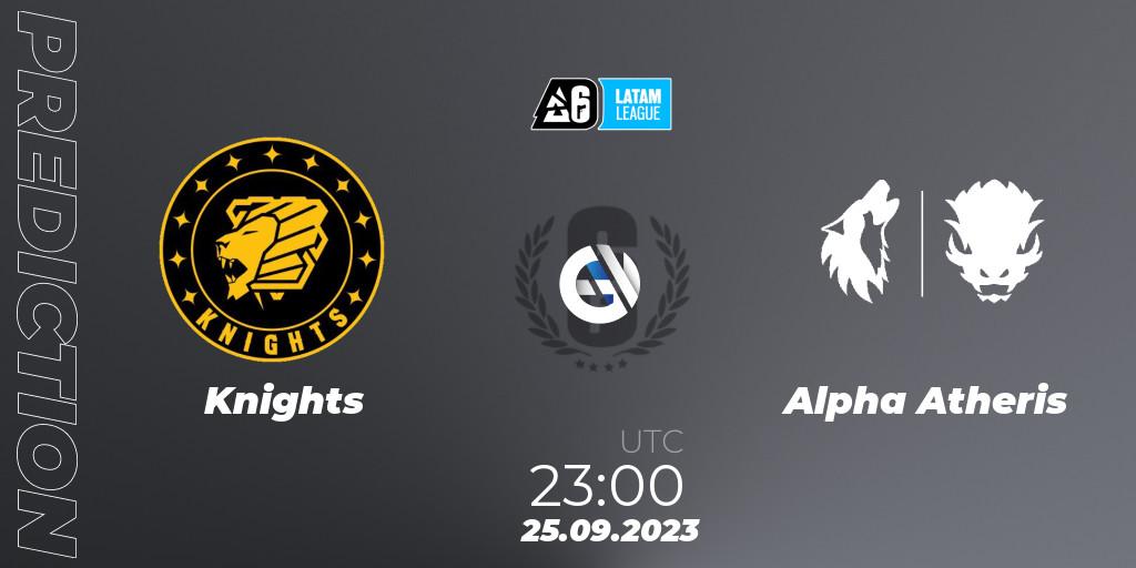 Knights - Alpha Atheris: ennuste. 26.09.2023 at 02:00, Rainbow Six, LATAM League 2023 - Stage 2