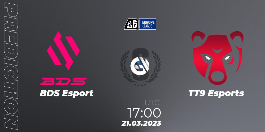 BDS Esport - TT9 Esports: ennuste. 21.03.23, Rainbow Six, Europe League 2023 - Stage 1