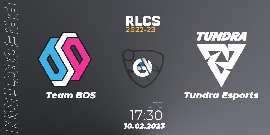 Team BDS - Tundra Esports: ennuste. 10.02.2023 at 17:30, Rocket League, RLCS 2022-23 - Winter: Europe Regional 2 - Winter Cup
