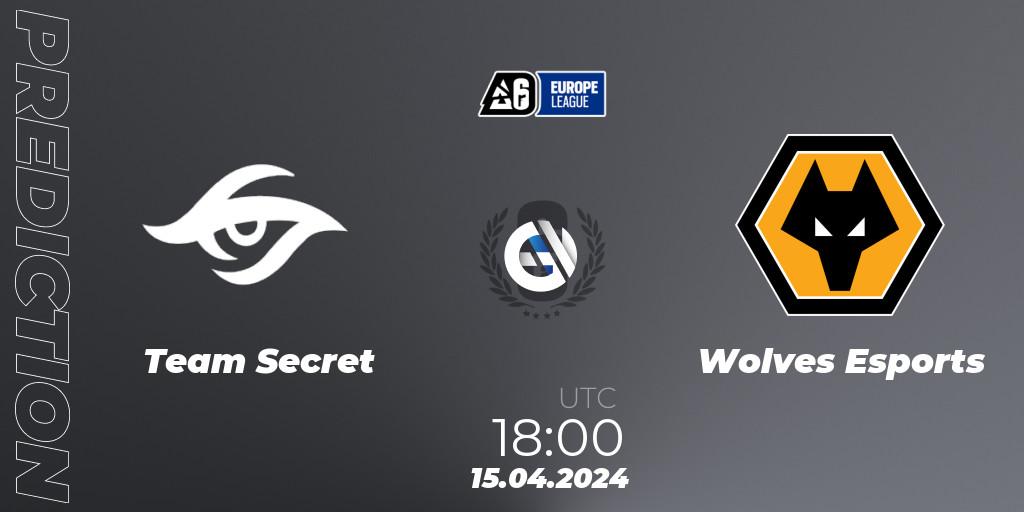 Team Secret - Wolves Esports: ennuste. 15.04.24, Rainbow Six, Europe League 2024 - Stage 1