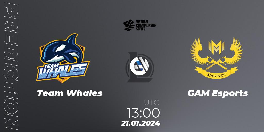 Team Whales - GAM Esports: ennuste. 21.01.2024 at 12:00, LoL, VCS Dawn 2024 - Group Stage