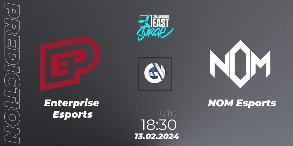 Enterprise Esports - NOM Esports: ennuste. 13.02.24, VALORANT, VALORANT Challengers 2024 East: Surge Split 1