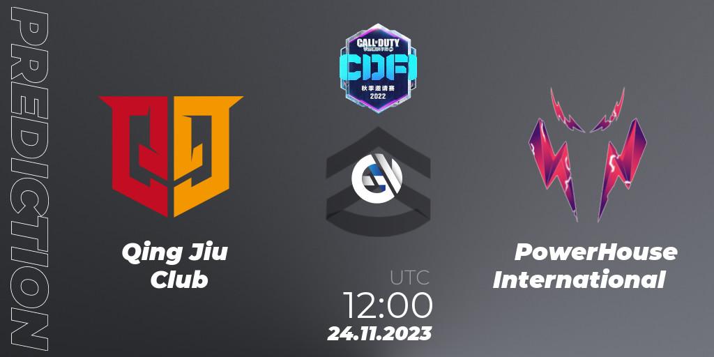 Qing Jiu Club - PowerHouse International: ennuste. 24.11.2023 at 12:40, Call of Duty, CODM Fall Invitational 2023
