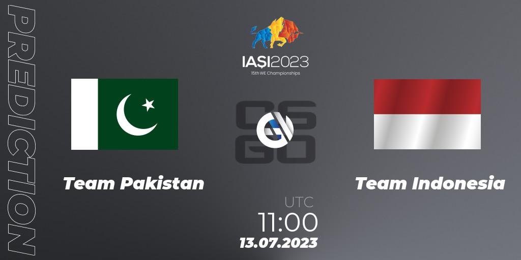 Team Pakistan - Team Indonesia: ennuste. 13.07.2023 at 11:00, Counter-Strike (CS2), IESF Asian Championship 2023
