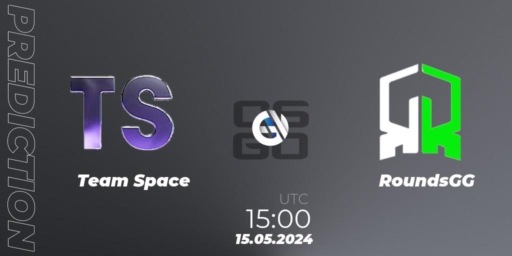 Team Space - RoundsGG: ennuste. 15.05.2024 at 15:00, Counter-Strike (CS2), CCT Season 2 Europe Series 4 Closed Qualifier