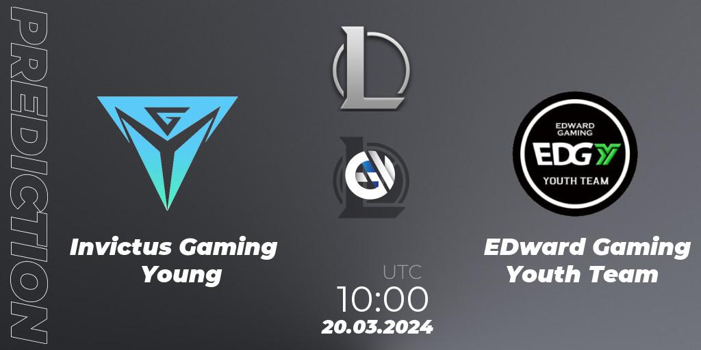 Invictus Gaming Young - EDward Gaming Youth Team: ennuste. 20.03.24, LoL, LDL 2024 - Stage 1