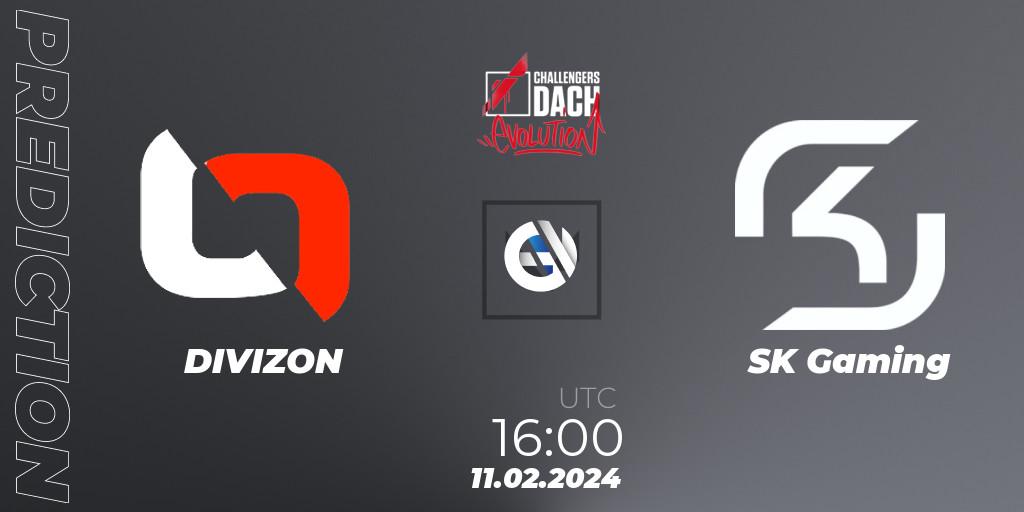 DIVIZON - SK Gaming: ennuste. 11.02.2024 at 15:00, VALORANT, VALORANT Challengers 2024 DACH: Evolution Split 1