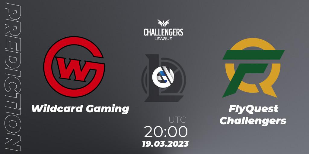 Wildcard Gaming - FlyQuest Challengers: ennuste. 19.03.2023 at 20:00, LoL, NACL 2023 Spring - Playoffs