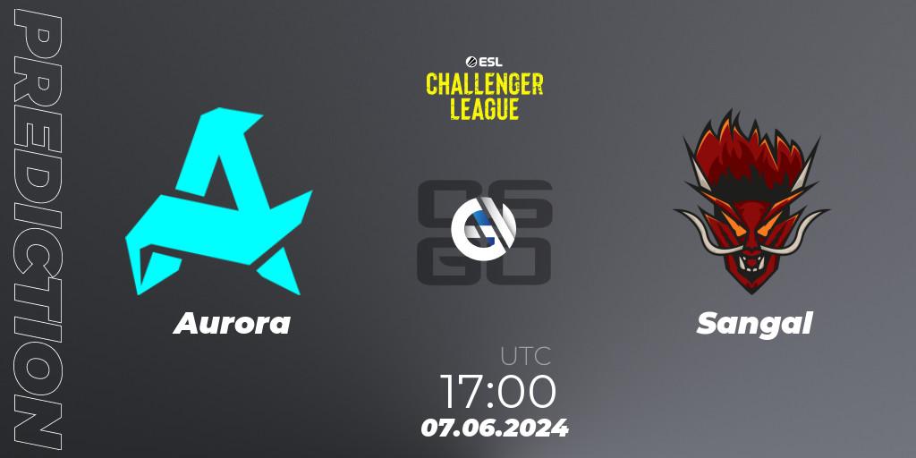 Aurora - Sangal: ennuste. 07.06.2024 at 17:30, Counter-Strike (CS2), ESL Challenger League Season 47: Europe