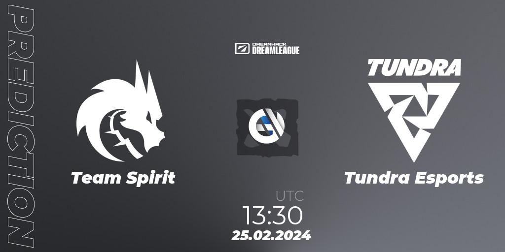 Team Spirit - Tundra Esports: ennuste. 25.02.24, Dota 2, DreamLeague Season 22