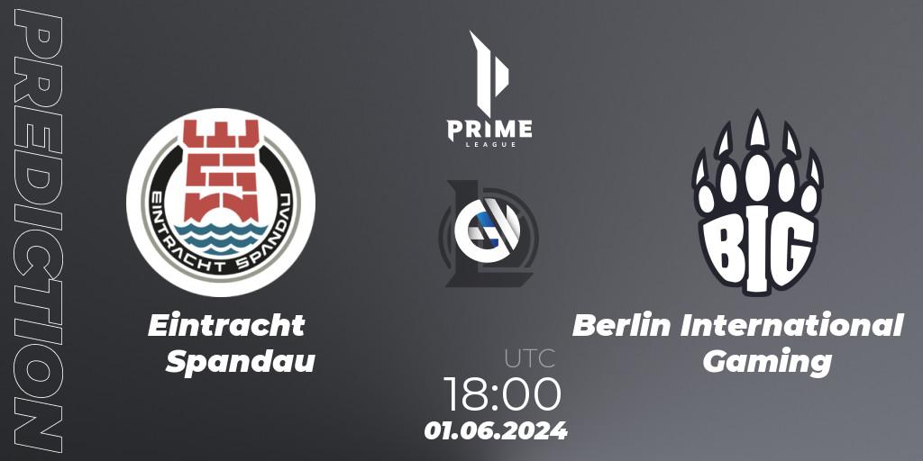 Eintracht Spandau - Berlin International Gaming: ennuste. 01.06.2024 at 18:00, LoL, Prime League Summer 2024