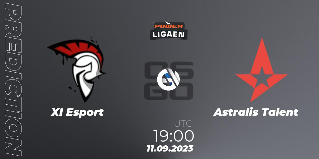 XI Esport - Astralis Talent: ennuste. 11.09.2023 at 19:00, Counter-Strike (CS2), POWER Ligaen Season 24 Finals