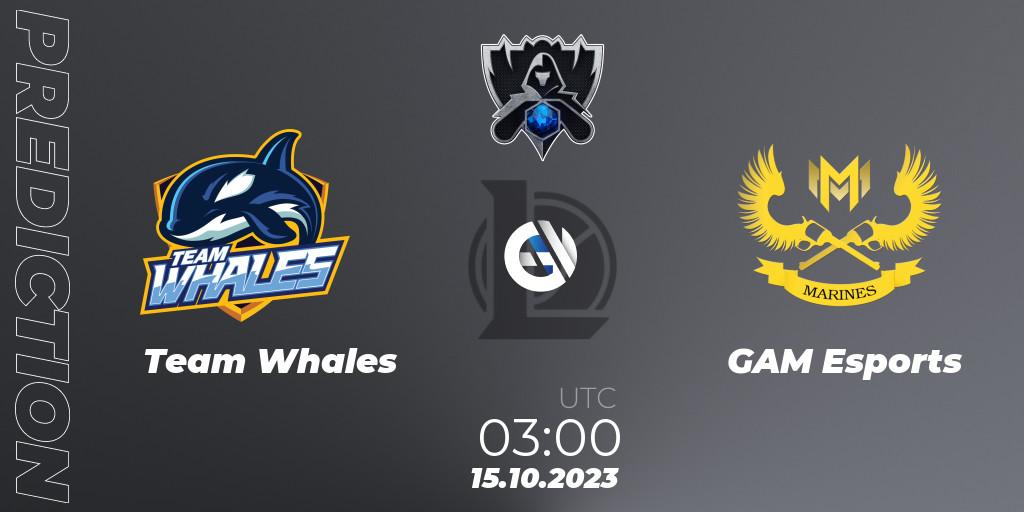 Team Whales - GAM Esports: ennuste. 15.10.23, LoL, Worlds 2023 LoL - Play-In