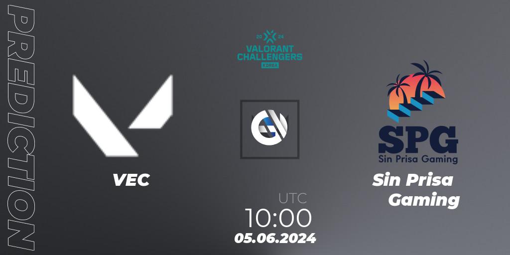VEC - Sin Prisa Gaming: ennuste. 05.06.2024 at 12:30, VALORANT, VALORANT Challengers 2024 Korea: Split 2