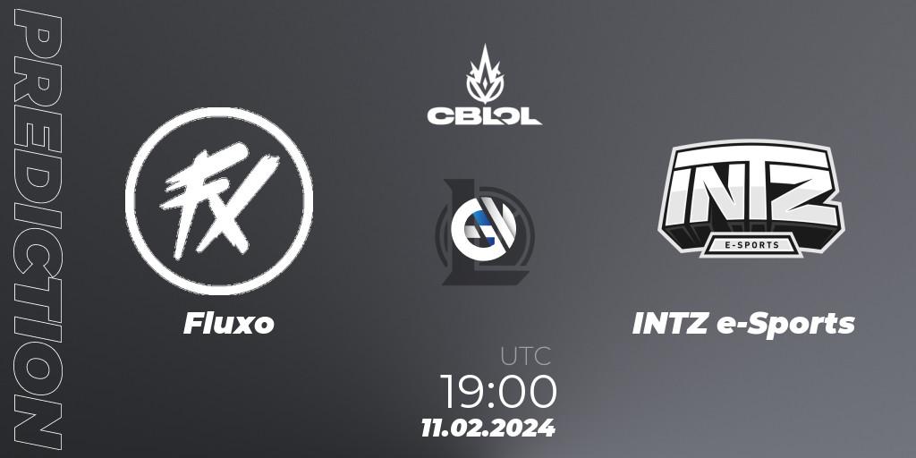 Fluxo - INTZ e-Sports: ennuste. 11.02.2024 at 19:00, LoL, CBLOL Split 1 2024 - Group Stage