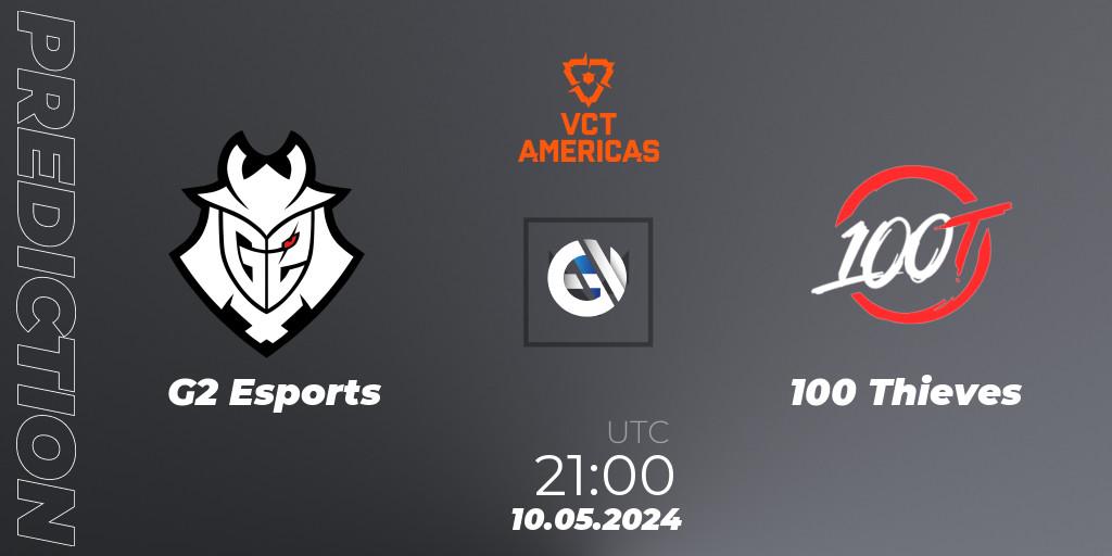 G2 Esports - 100 Thieves: ennuste. 10.05.2024 at 21:00, VALORANT, VCT 2024: Americas League - Stage 1