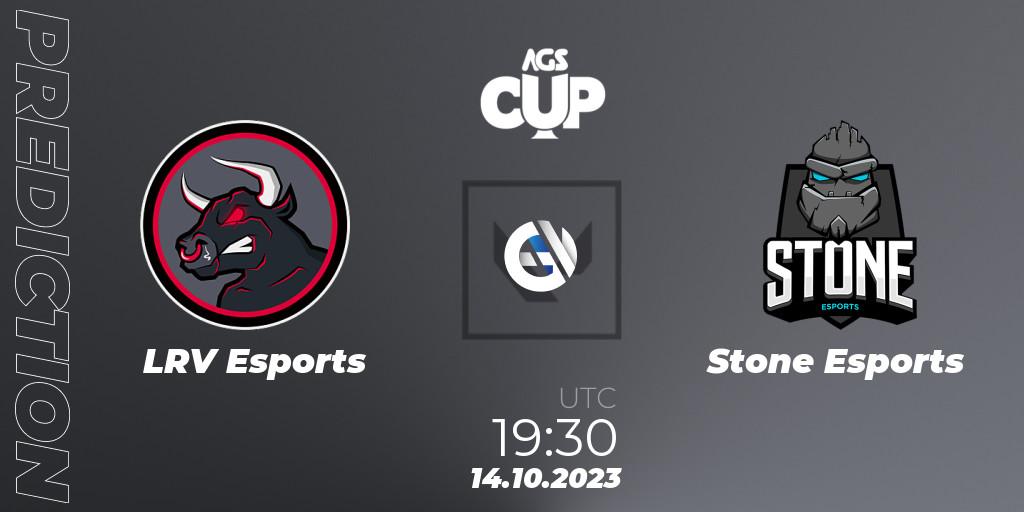 LRV Esports - Stone Esports: ennuste. 14.10.2023 at 19:30, VALORANT, Argentina Game Show Cup 2023