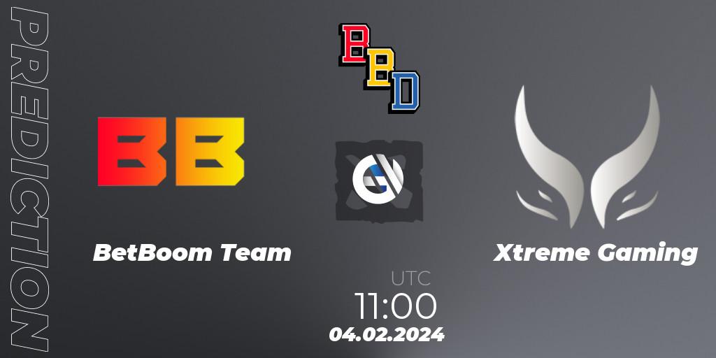 BetBoom Team - Xtreme Gaming: ennuste. 04.02.24, Dota 2, BetBoom Dacha Dubai 2024