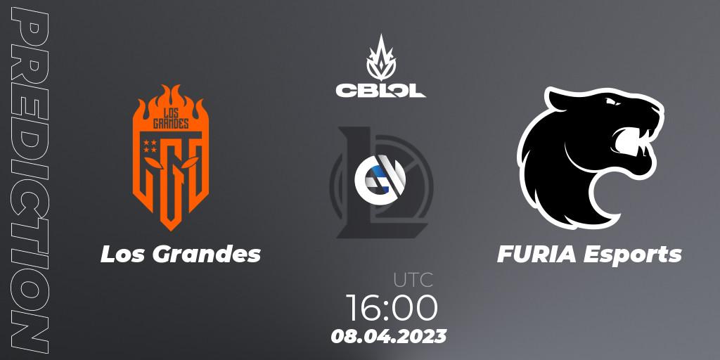 Los Grandes - FURIA Esports: ennuste. 08.04.2023 at 16:00, LoL, CBLOL Split 1 2023 - Playoffs
