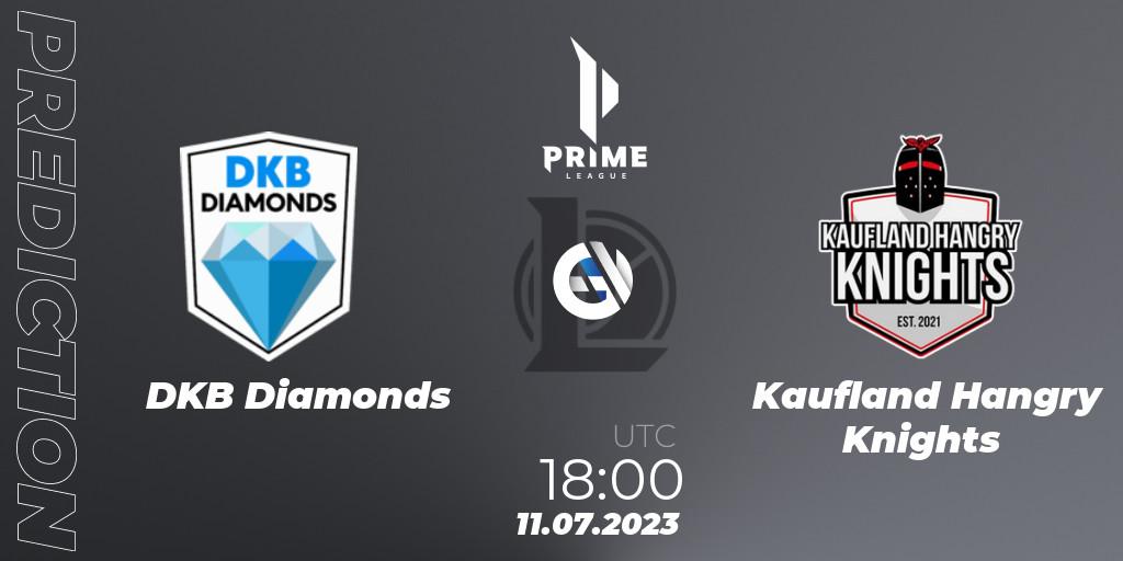 DKB Diamonds - Kaufland Hangry Knights: ennuste. 11.07.2023 at 18:00, LoL, Prime League 2nd Division Summer 2023