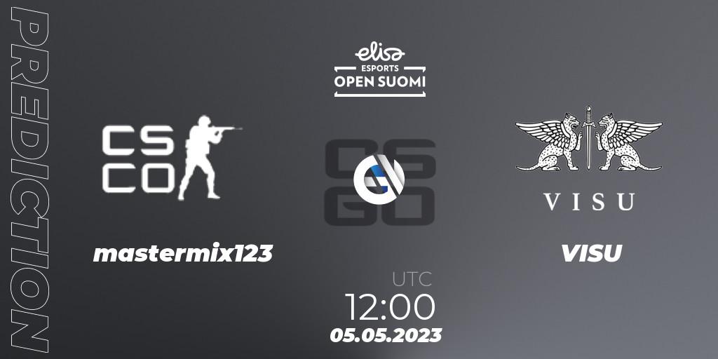 mastermix123 - VISU: ennuste. 05.05.2023 at 13:00, Counter-Strike (CS2), Elisa Open Suomi Season 5