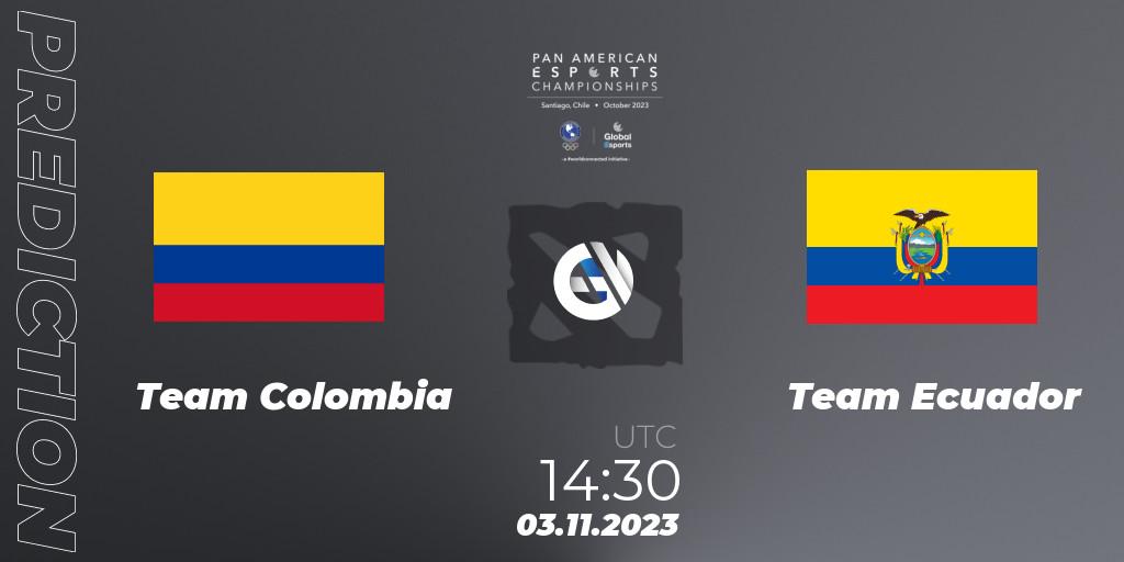 Team Colombia - Team Ecuador: ennuste. 03.11.2023 at 14:30, Dota 2, Pan American Esports Championships 2023: Open