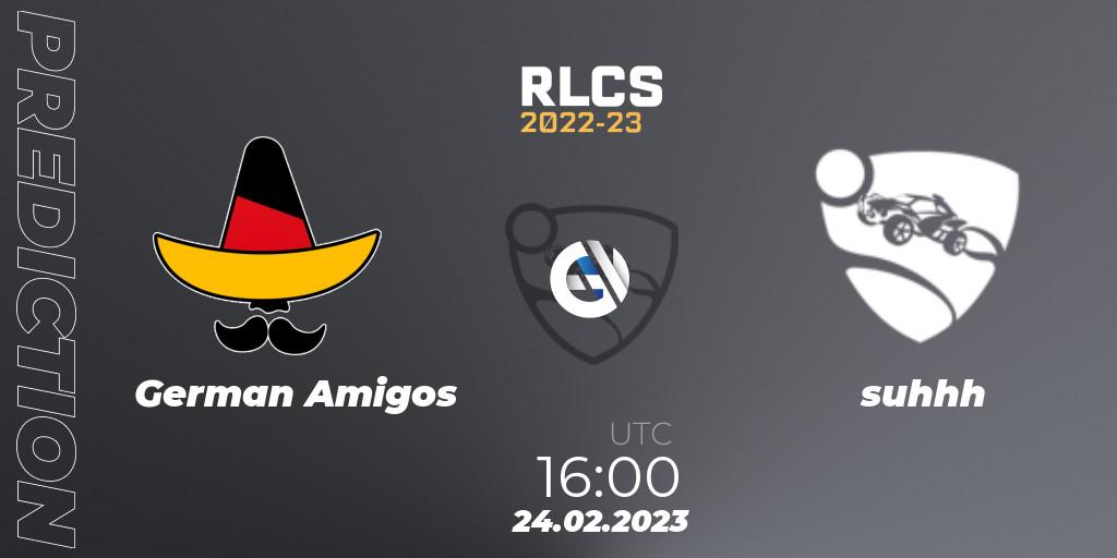 German Amigos - suhhh: ennuste. 24.02.23, Rocket League, RLCS 2022-23 - Winter: Europe Regional 3 - Winter Invitational