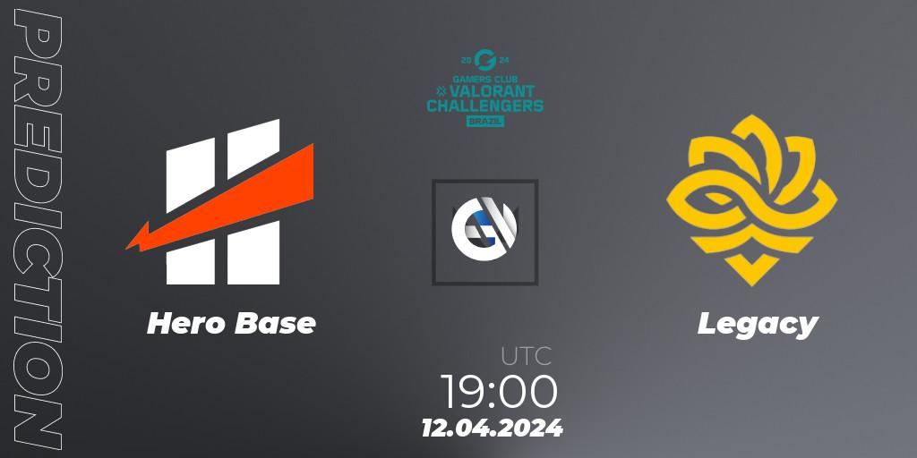 Hero Base - Legacy: ennuste. 12.04.2024 at 19:00, VALORANT, VALORANT Challengers Brazil 2024: Split 1
