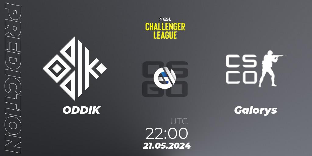 ODDIK - Galorys: ennuste. 22.05.2024 at 19:00, Counter-Strike (CS2), ESL Challenger League Season 47: South America