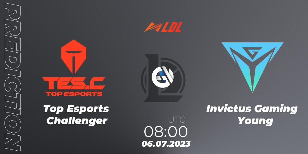 Top Esports Challenger - Invictus Gaming Young: ennuste. 06.07.2023 at 08:00, LoL, LDL 2023 - Regular Season - Stage 3