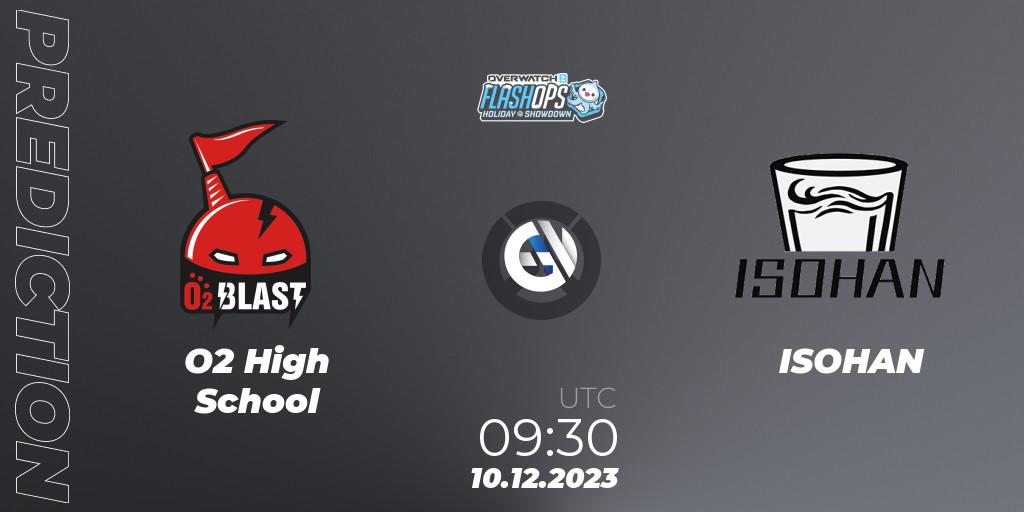 O2 High School - ISOHAN: ennuste. 10.12.2023 at 09:30, Overwatch, Flash Ops Holiday Showdown - APAC Finals