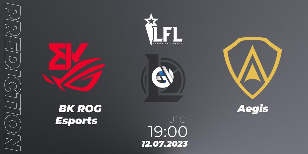 BK ROG Esports - Aegis: ennuste. 12.07.2023 at 19:00, LoL, LFL Summer 2023 - Group Stage