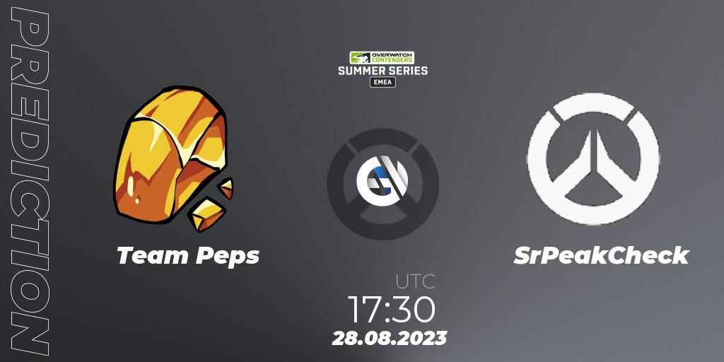 Team Peps - SrPeakCheck: ennuste. 28.08.2023 at 17:30, Overwatch, Overwatch Contenders 2023 Summer Series: Europe