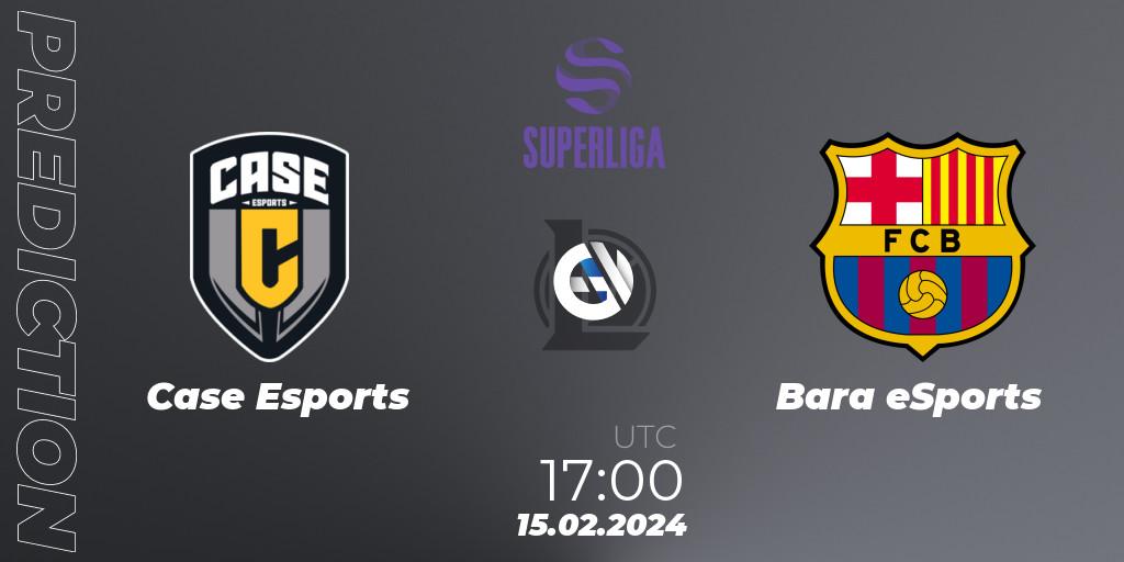 Case Esports - Barça eSports: ennuste. 15.02.2024 at 17:00, LoL, Superliga Spring 2024 - Group Stage