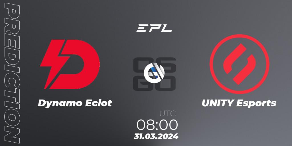 Dynamo Eclot - UNITY Esports: ennuste. 31.03.24, CS2 (CS:GO), European Pro League Season 16: Division 2