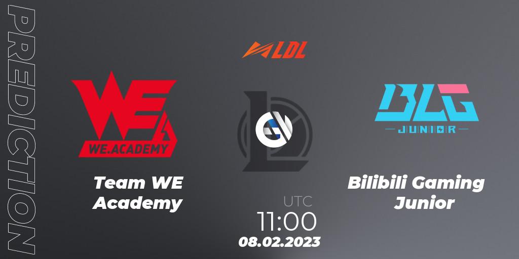 Team WE Academy - Bilibili Gaming Junior: ennuste. 08.02.2023 at 10:20, LoL, LDL 2023 - Swiss Stage