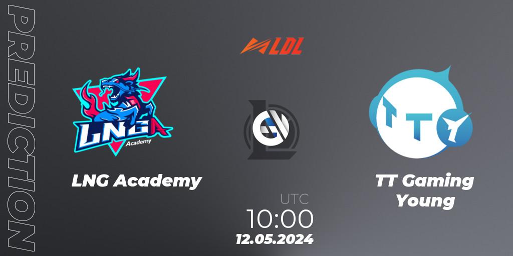 LNG Academy - TT Gaming Young: ennuste. 12.05.2024 at 10:00, LoL, LDL 2024 - Stage 2