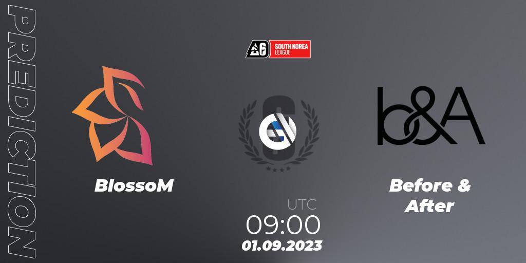 BlossoM - Before & After: ennuste. 01.09.2023 at 09:00, Rainbow Six, South Korea League 2023 - Stage 2