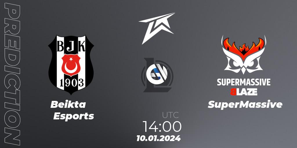 Beşiktaş Esports - SuperMassive: ennuste. 10.01.2024 at 14:00, LoL, TCL 2024 Season Cup