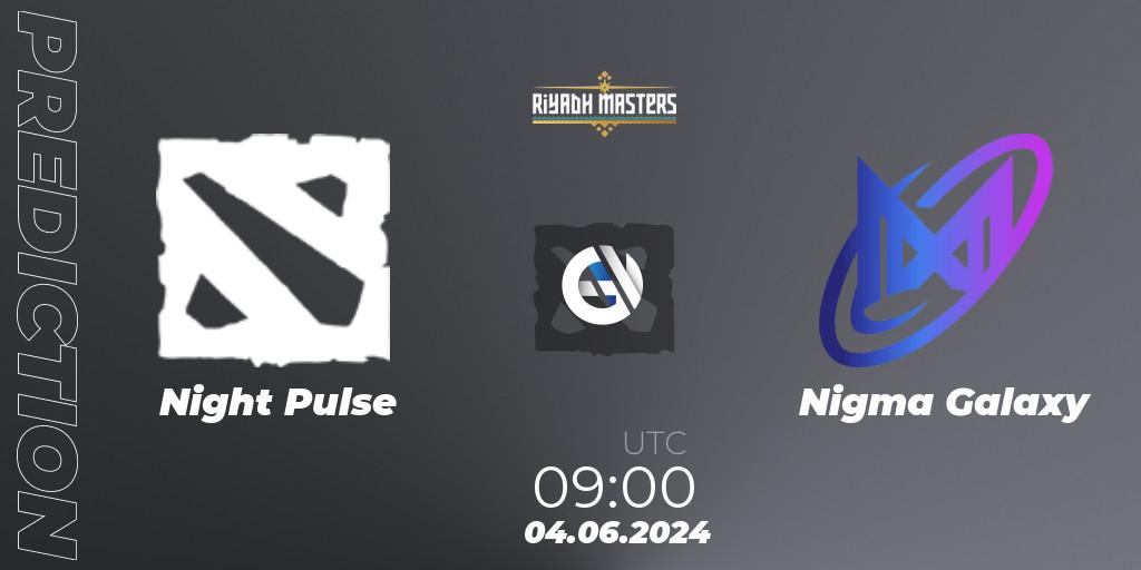 Night Pulse - Nigma Galaxy: ennuste. 04.06.2024 at 09:00, Dota 2, Riyadh Masters 2024: MENA Closed Qualifier