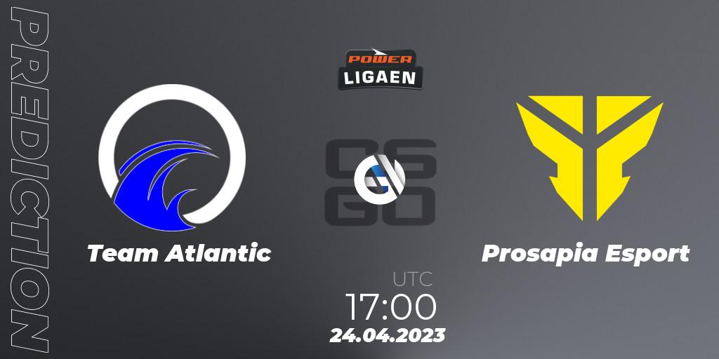 Team Atlantic - Prosapia Esport: ennuste. 24.04.2023 at 17:00, Counter-Strike (CS2), Dust2.dk Ligaen Season 23