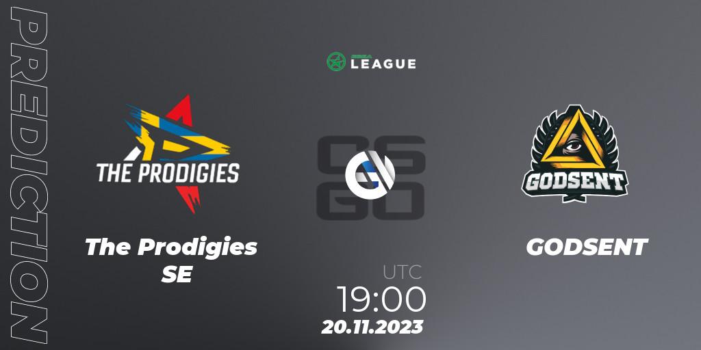 The Prodigies SE - GODSENT: ennuste. 29.11.2023 at 17:00, Counter-Strike (CS2), ESEA Season 47: Advanced Division - Europe